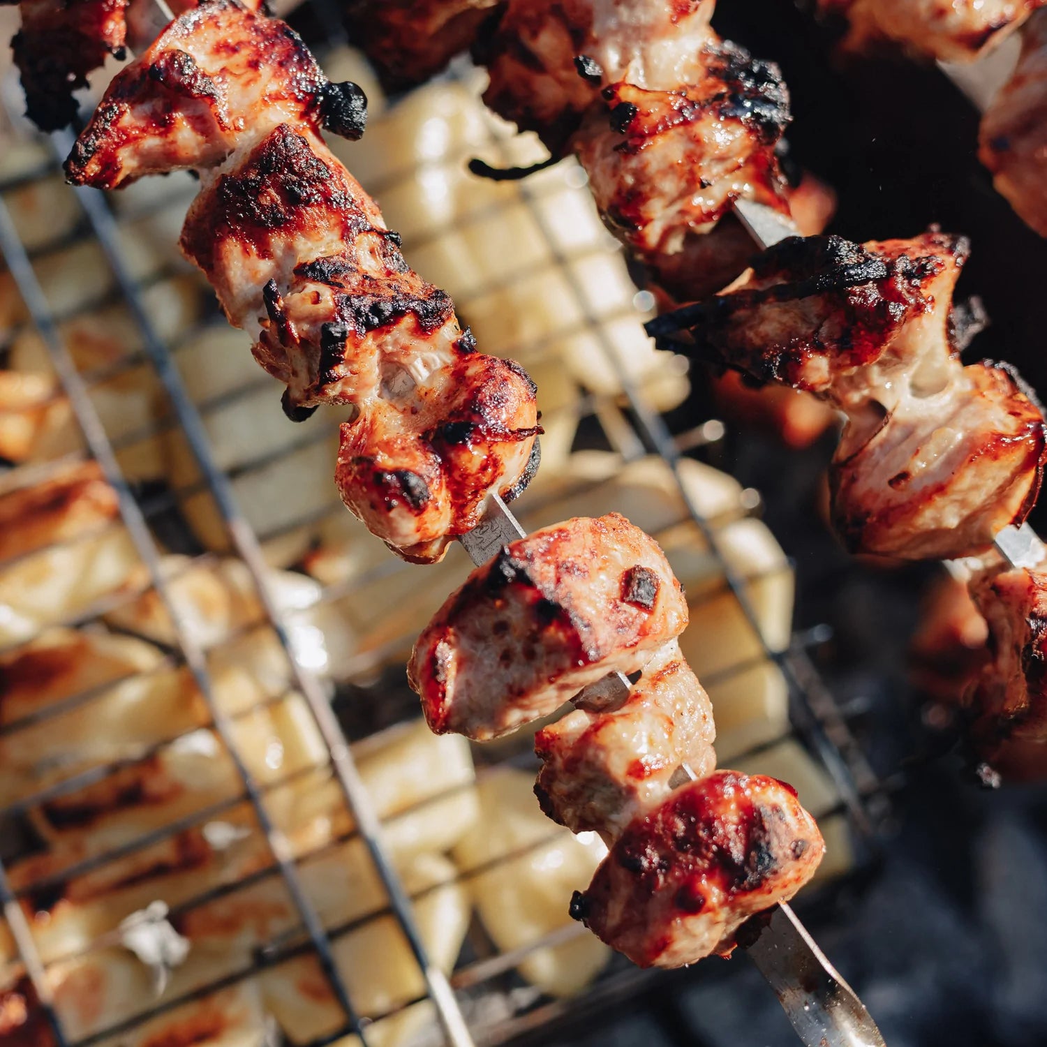 7099 Non Bending Reusable Long Wooden Thick Handle BBQ Grill Paneer Tikka Kebab Seekh Barbeque Skewers. DeoDap 7099 Non Bending Reusable Long Wooden Thick Handle BBQ Grill Paneer Tikka Kebab Seekh Barbeque Skewers. DeoDap